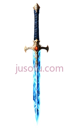 剑,幻想风,蓝色PNG