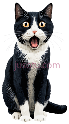 惊讶,猫, PNG