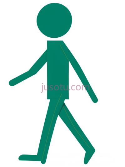 人物,简笔画,绿色, PNG