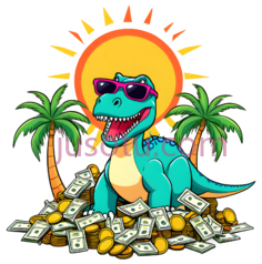 恐龙,卡通,蓝色PNG