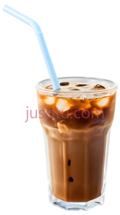 冰咖啡,冷饮,棕色PNG
