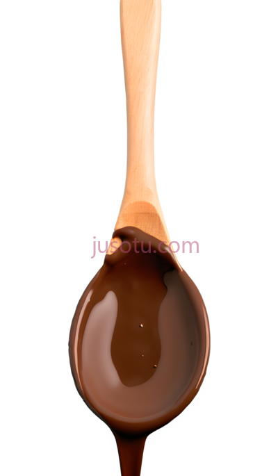 液体巧克力,木勺,棕色, PNG