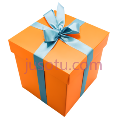 礼物盒,方形,橙色PNG