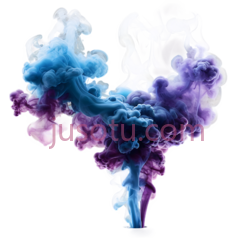 烟雾,抽象,蓝色,紫色PNG