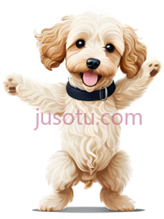 狗,卡通,浅棕色PNG