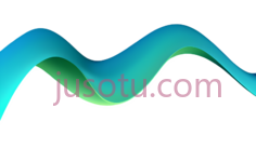 波浪,抽象,蓝色,绿色PNG