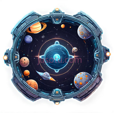 宇宙飞船舷窗,科幻,蓝色, PNG