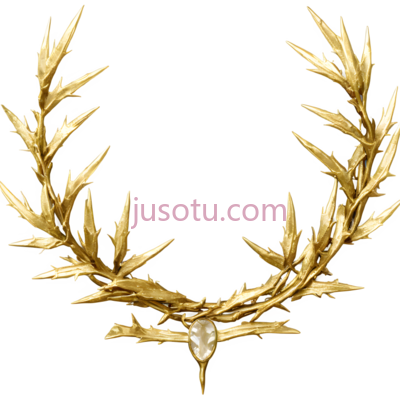 花环,古典,金色, PNG