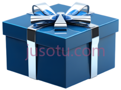 礼物盒,现代,蓝色PNG