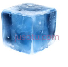 蓝色冰块PNG
