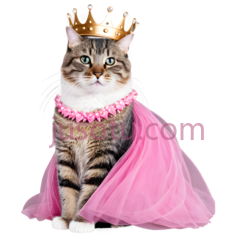猫,公主装束,粉色PNG