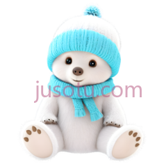 冬雪,可爱宝宝,仙女熊,闪亮雪白PNG