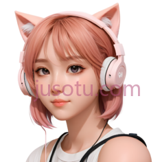 卡通女孩,动漫,粉色, PNG