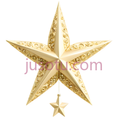星星,金色, PNG