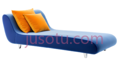 沙发,现代,蓝色PNG