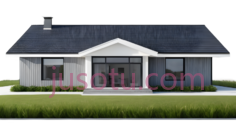 房屋,现代,灰色PNG