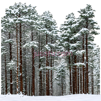 雪松,自然风光,白色, PNG