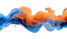 烟雾,抽象,蓝色,橙色PNG