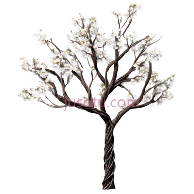 树,白色,棕色, PNG