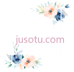 花朵,水彩画,蓝色,粉色,白色PNG