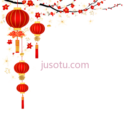 灯笼,中国风,红色,金色, PNG