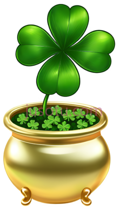 四叶草,卡通,绿色PNG