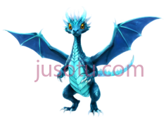 龙,卡通,蓝色PNG