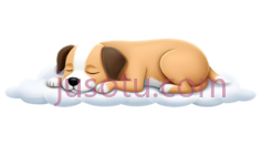 小狗,睡觉PNG