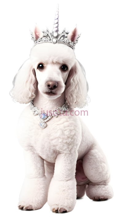 狗,独角兽造型,白色, PNG