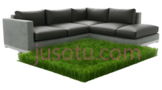 沙发,现代,灰色PNG