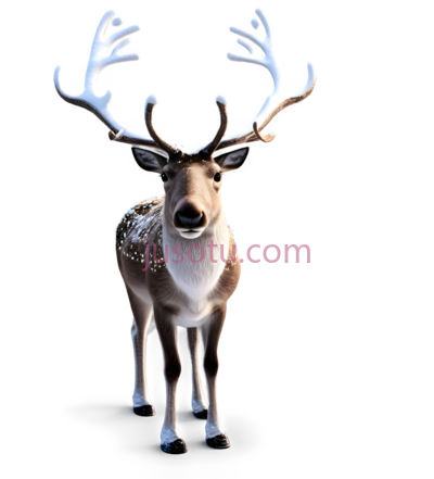 鹿,3D,棕色,白色, PNG