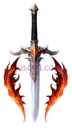 剑,幻想,银色,红色,黑色PNG