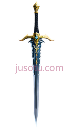 剑,幻想,银色,金色,蓝色PNG