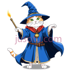 猫,魔法师,蓝色PNG