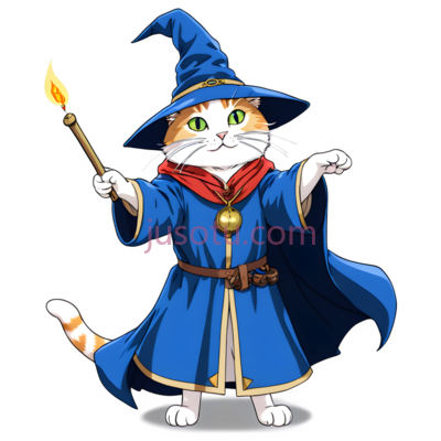 猫,魔法师,蓝色, PNG