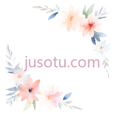 花朵,水彩画,白色,粉色,蓝色PNG