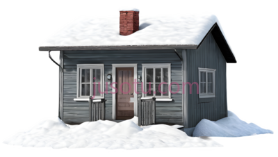 小屋,雪, PNG