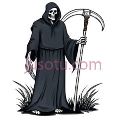 死神,卡通,黑色PNG