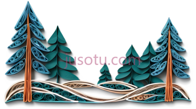 树木,插画,绿色,棕色, PNG