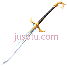 剑,装饰性,金色,蓝色PNG