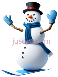 雪人,卡通,白色, 蓝色, 棕色PNG