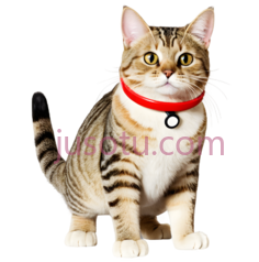 猫,站立,棕色,黑色,白色PNG