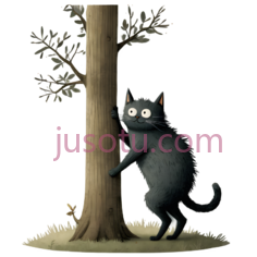 猫,怪物,爬树PNG