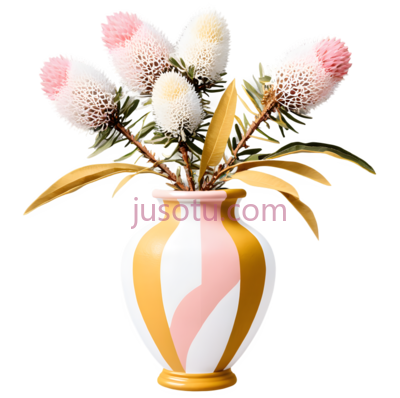 花瓶,现代,黄色,白色, PNG