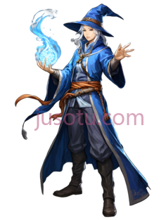 法师,奇幻,蓝色PNG