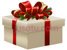 礼物盒,方形,米色PNG