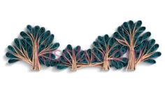 树,抽象,蓝色,红色PNG