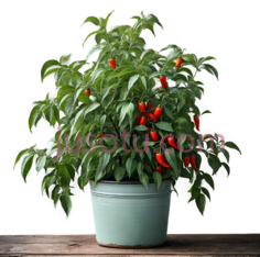 辣椒,花盆PNG