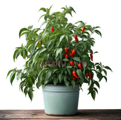 辣椒,花盆, PNG