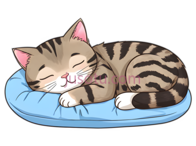 猫,卡通,棕色,黑色相间的条纹, PNG